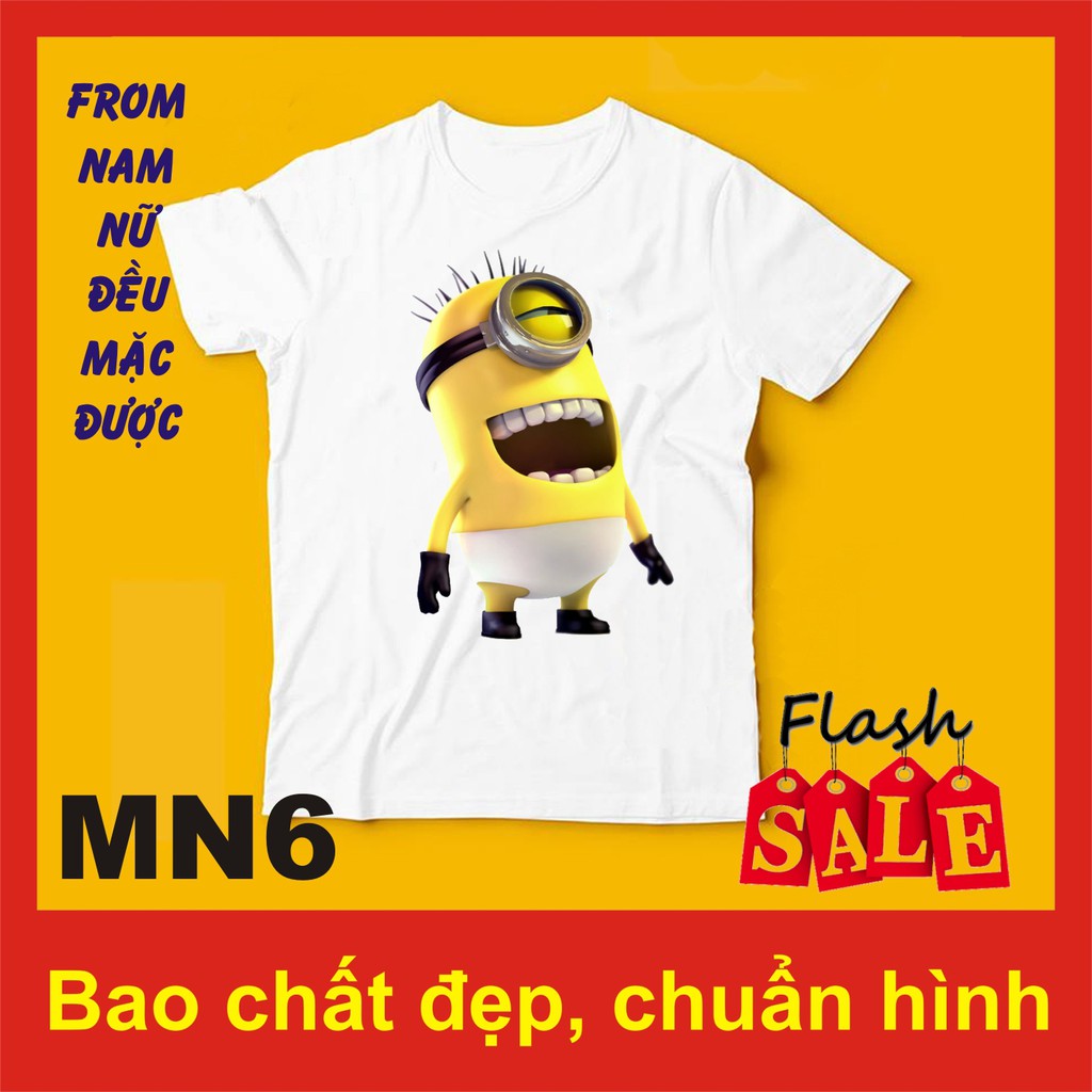 Áo thun minion 6, 50 hình, chất đẹp, ngộ nghĩnh