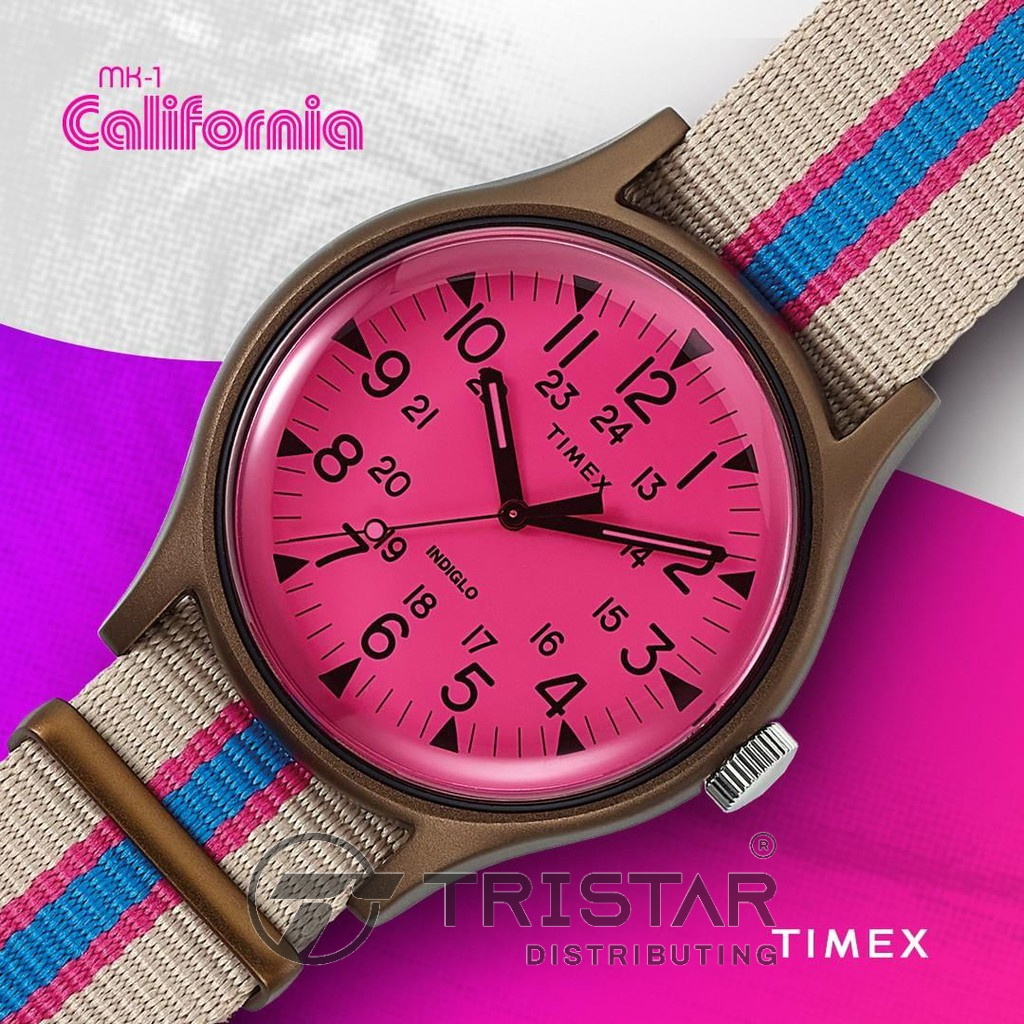Đồng hồ Unisex Nam Nữ Timex MK1 Aluminum California 40mm - TW2T25600 Dây Vải - Chính Hãng