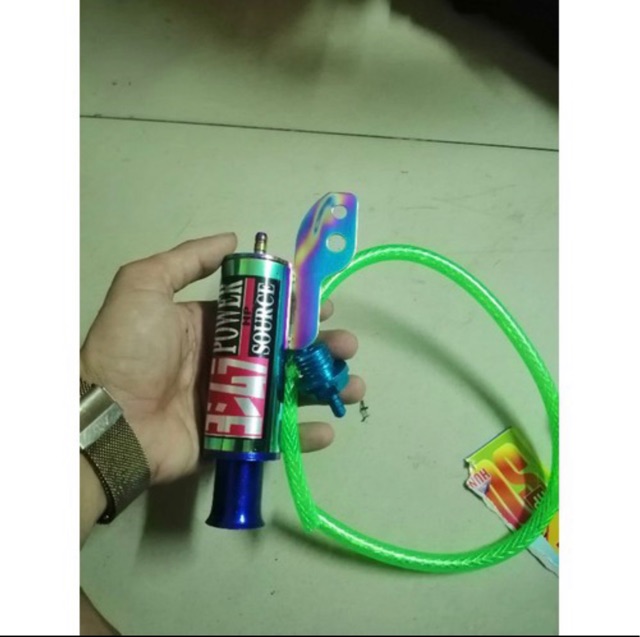 Ống thông hơi lốc máy hình pô màu titan