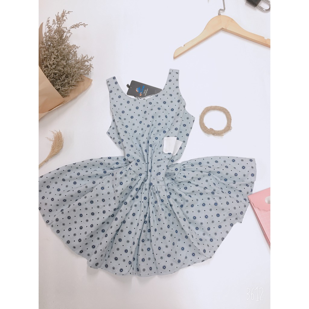 Váy xòe cho bé gái 6 - 10 tuổi- CHẤT Cotton  100% - AW21-DO2