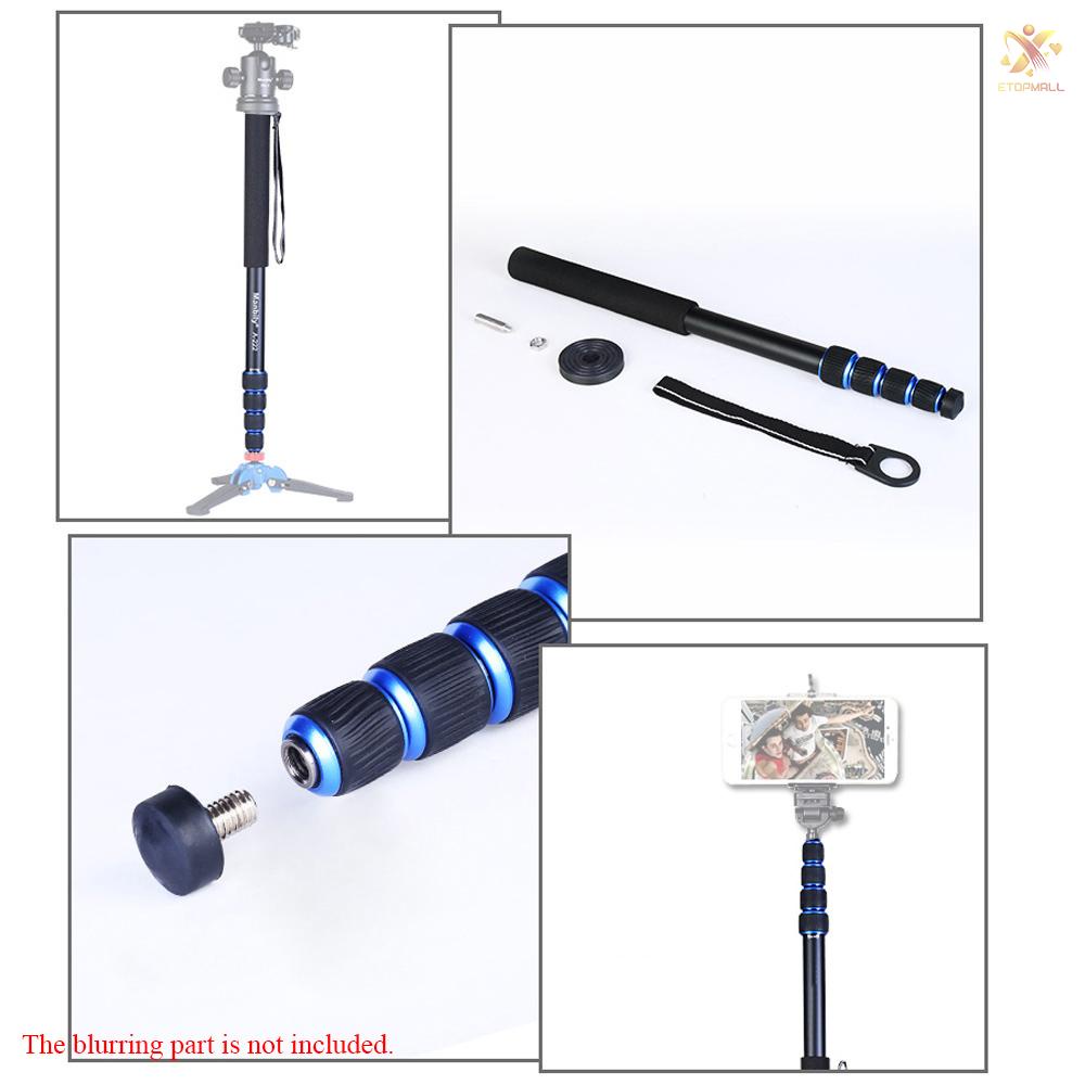 ET Telescopic  Adjustable Portable Aluminium Alloy Photography DSLR Camera Camcorder Monopod Unipod Pole Walking Stick for   Pentax Olympus Elders