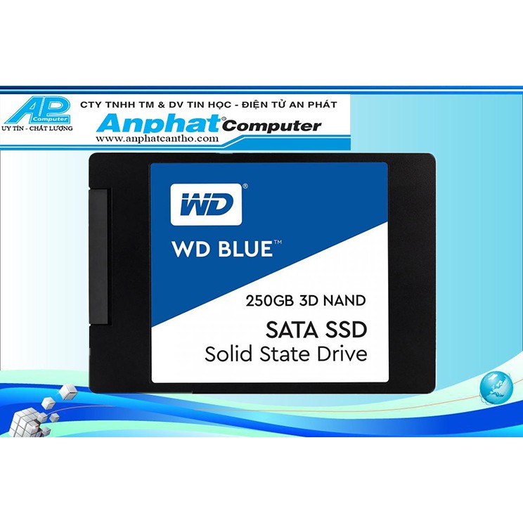 Ổ cứng SSD SATA 2.5" WD Blue 3D NAND 250GB - Hàng chính hãng - Bảo hành 5 năm