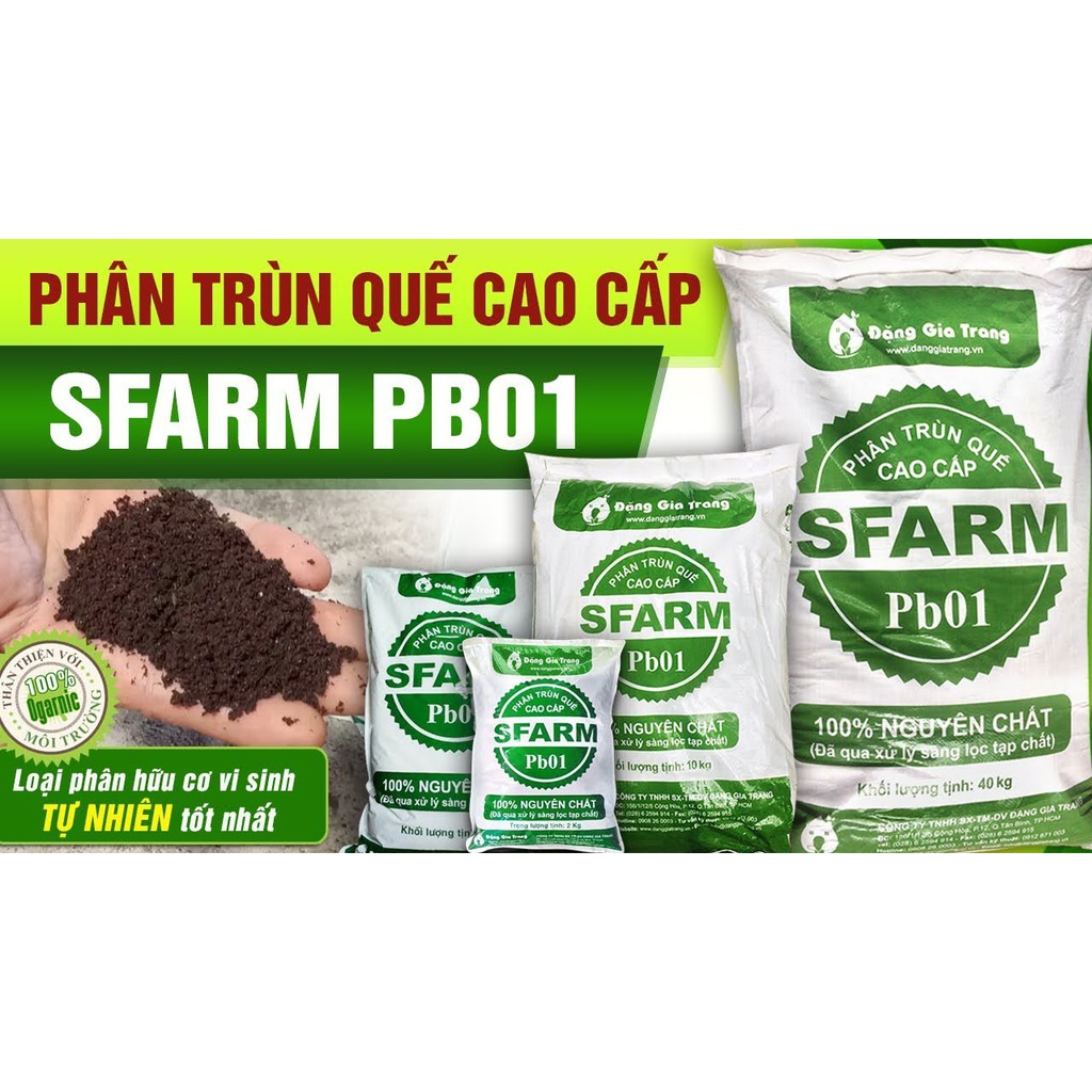 PHÂN TRÙN QUẾ SFARM 5KG