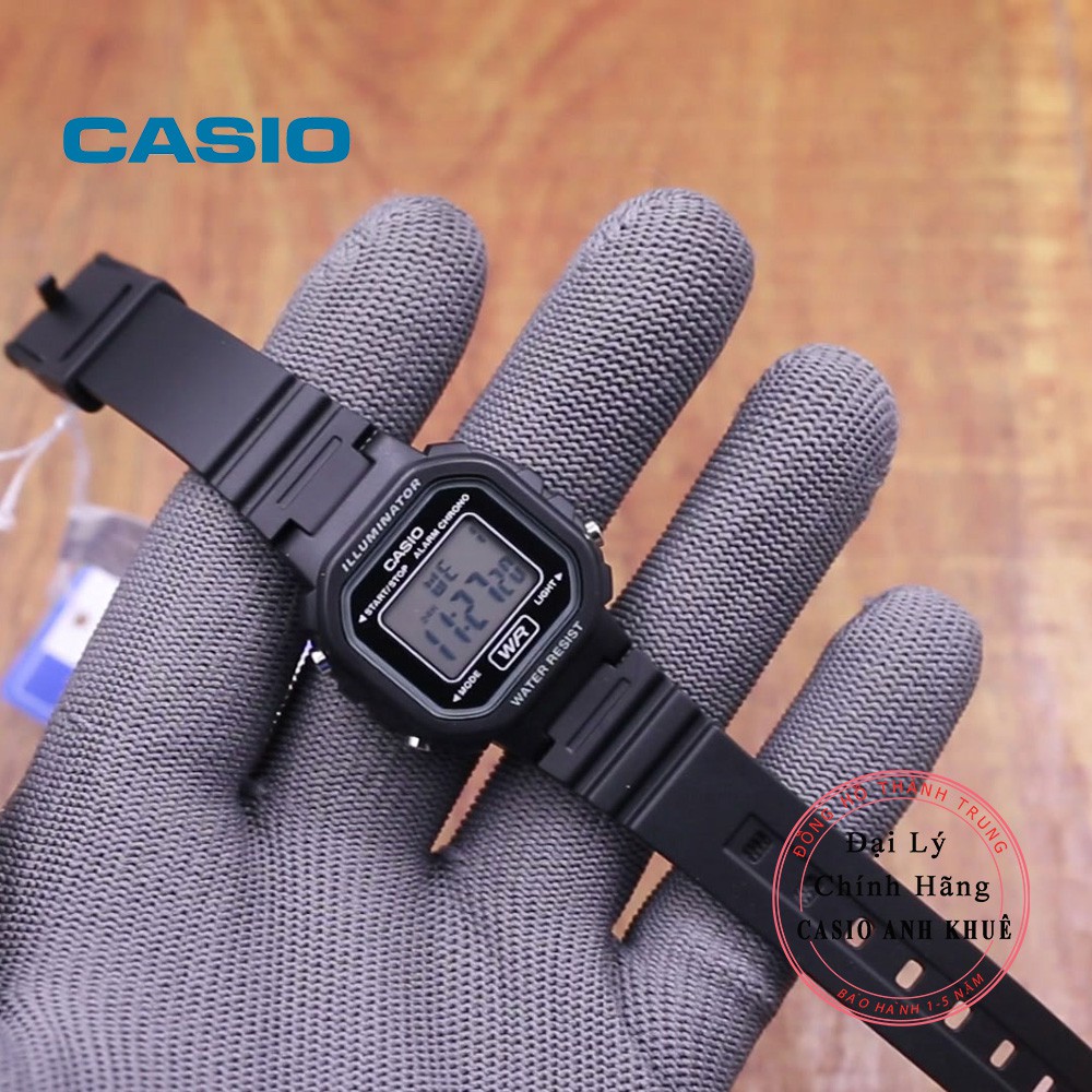 Đồng hồ điện tử nữ Casio LA-20WH-1ADF dây nhựa cỡ nhỏ