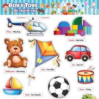 Decal - Đồ chơi bé trai