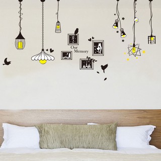 Decal dán tường đèn kỷ niệm