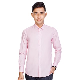 ÁO SƠ MI MÀU HỒNG PHẤN VẢI LỤA CAO CẤP