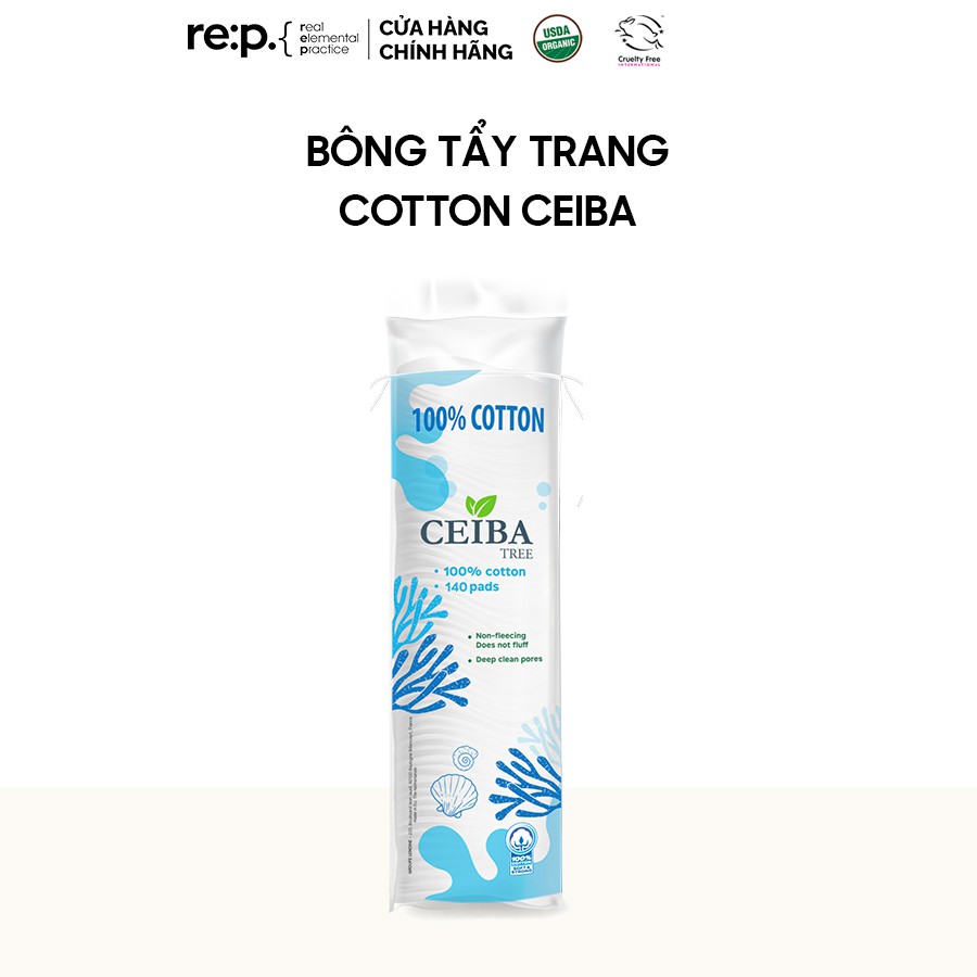 Bông Tẩy Trang Ceiba 100% Cotton Siêu Tiết Kiệm Dung Dịch