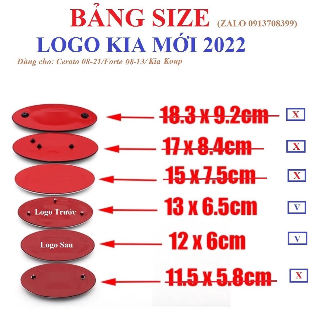 Bộ 2 Logo Kia Cerato/Forte/Kia Koup