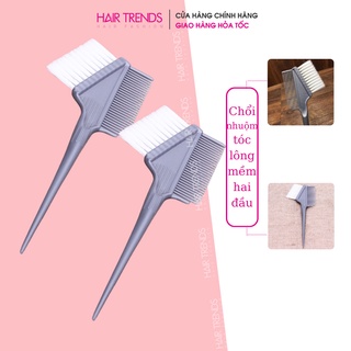 (Sỉ SLL) Chổi Nhuộm 2 Đầu Xám Tiện Dụng Chuyên Nghiệp Cho Salon