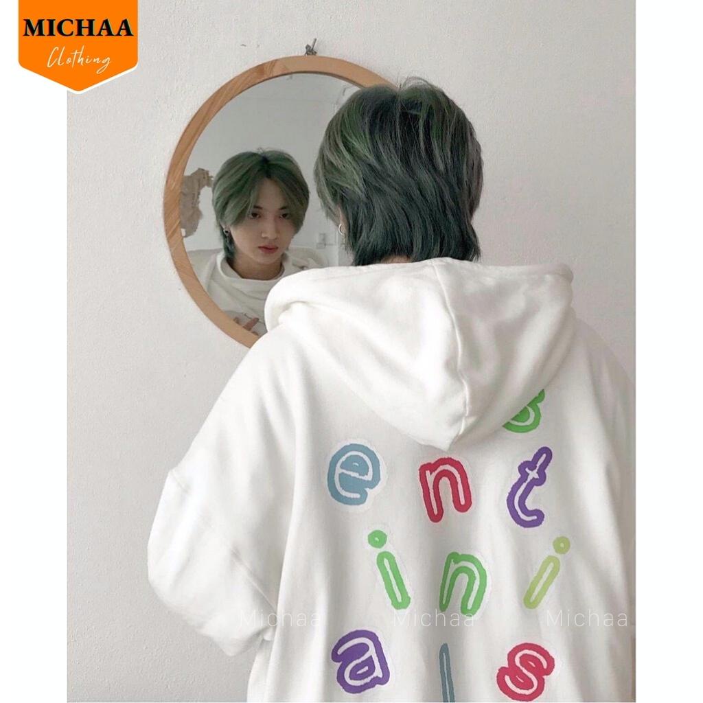 Áo Khoác Nỉ Hoodie SENTI HÌNH IN Nam Nữ Ulzzang Unisex Dây Kéo Form Rộng - MICHAA