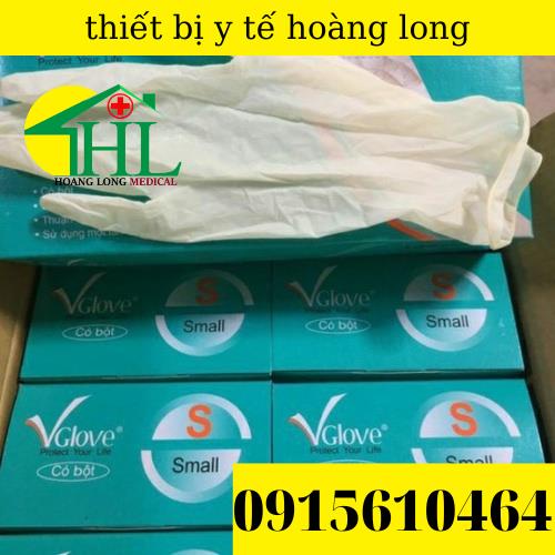 [CHÍNH HÃNG] Găng tay y tế VGLOVE có bột size S, M, L