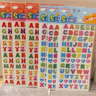 Sticker dán 3D nổi Chữ Cái in Tiếng Anh