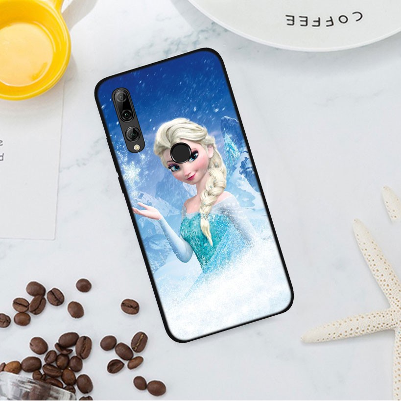 Ốp lưng silicone dẻo họa tiết hoạt hình nữ hoàng băng giá cho Huawei Honor View 20 Pro 10 9 8 Lite 9A 7C