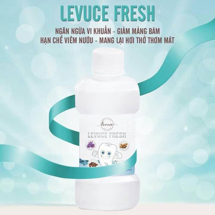 Nước Súc Miệng Thảo Dược Ngừa Sâu Răng, Trắng Răng, Thơm Miệng Levuce Refresh