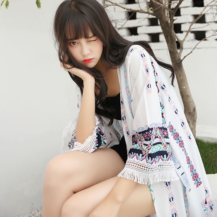 Áo Khoác Cardigan Dáng Rộng Dài Qua Gối Phong Cách Hàn Quốc Thời Trang Mùa Hè 2022