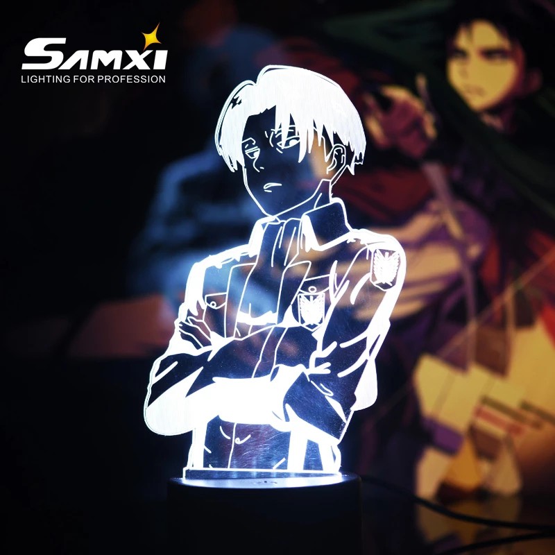 Đèn Led Trang Trí 3d Hình Anime Attack On Titan