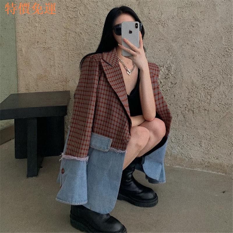 Áo Khoác Denim Dáng Rộng Thời Trang Thu Đông Hàn Quốc