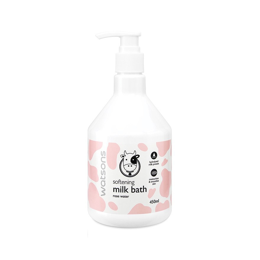 Sữa tắm trắng mịn da con bò Milk Bath Watsons 450ml - M392