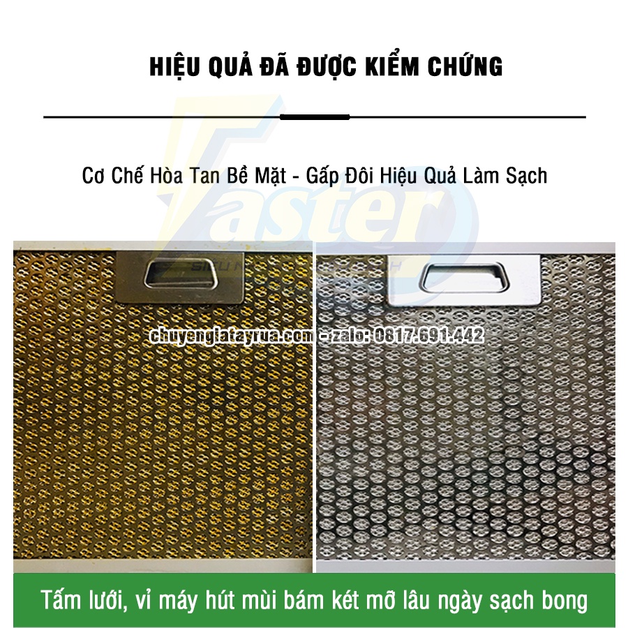 (MUA 1 ĐƯỢC 4) Combo Nước Tẩy Đa Năng Vệ Sinh Nhà Sạch Siêu Mạnh Faster 500ml