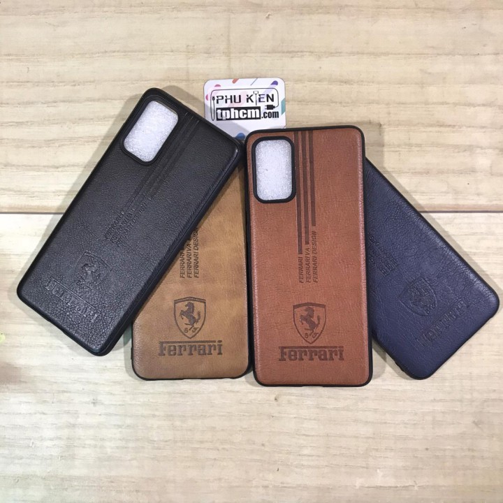 Ốp lưng Samsung S20 Plus dẻo Giả da Cao cấp Ferrari