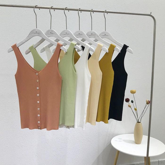 Áo Tank Top cổ chữ V thiết kế thanh lịch