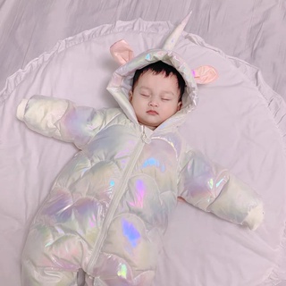 Body ủ Phao lông vũ lót bông kỳ lân cho bé