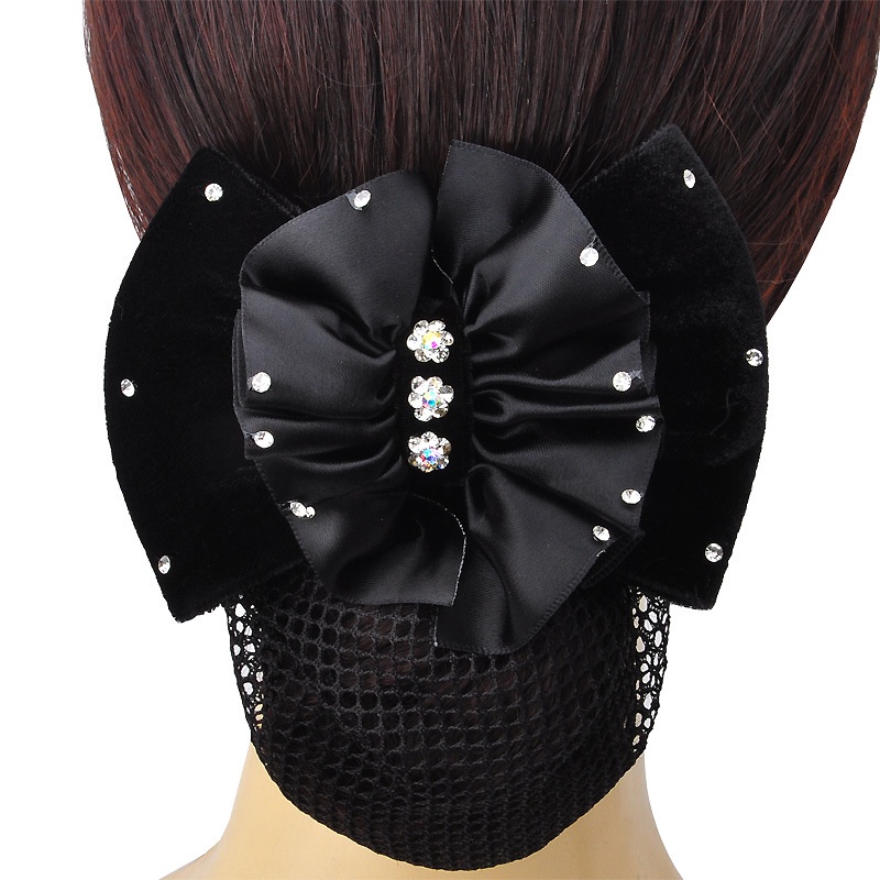 Kẹp Tóc Hình Bông Hoa Phối Lưới Phong Cách Đồng Phục Nhân Viên Văn Phòng