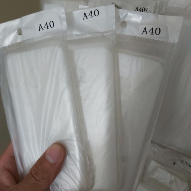 Bộ 3 chiếc ốp lưng cho galaxy A40 silicon trong suốt siêu mỏng(loại tốt)