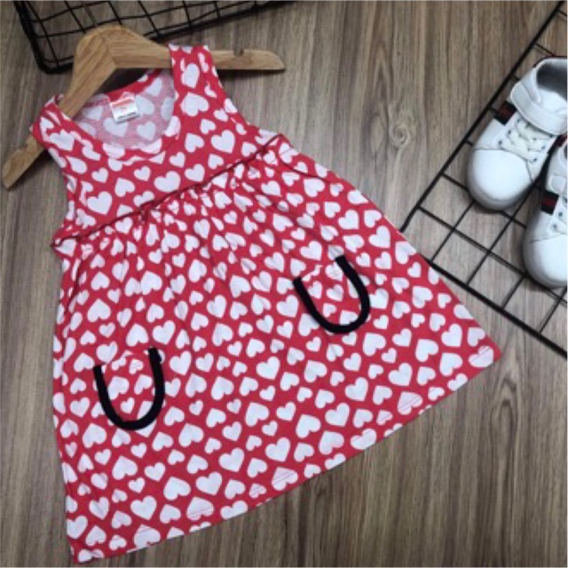 (ib chọn màu ) váy cotton 4c ba lỗ bé gái babydoll 8-21 kg
