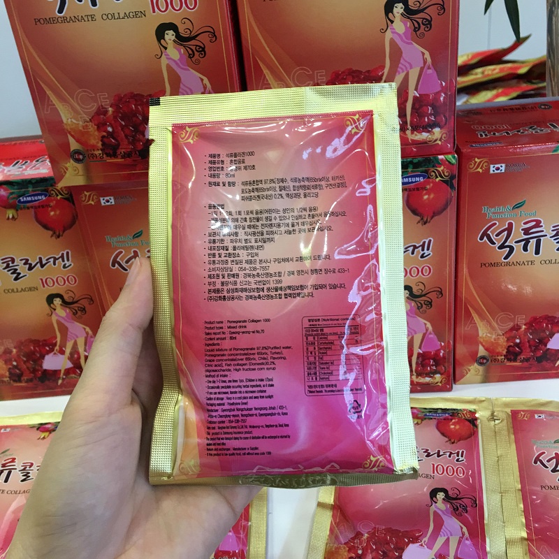 Nước Lựu Colagen Kanghwa (30Gói x80ml)