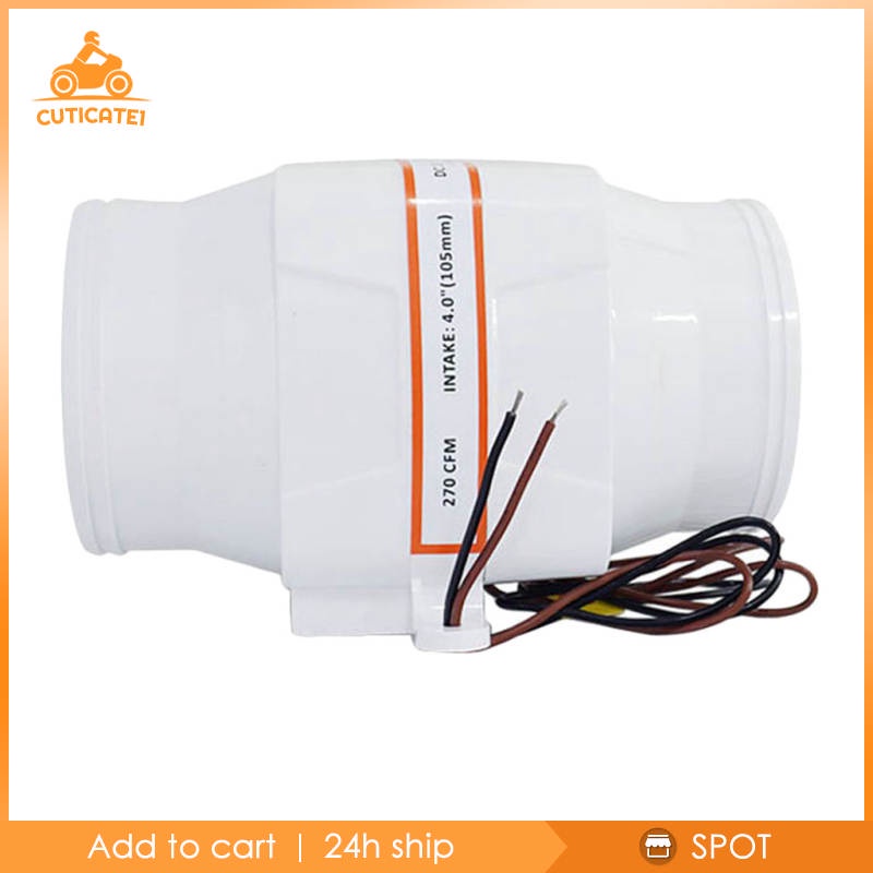 Quạt thông gió điện tử DC 12V 4"270CFM cho tàu thuyền
 | BigBuy360 - bigbuy360.vn