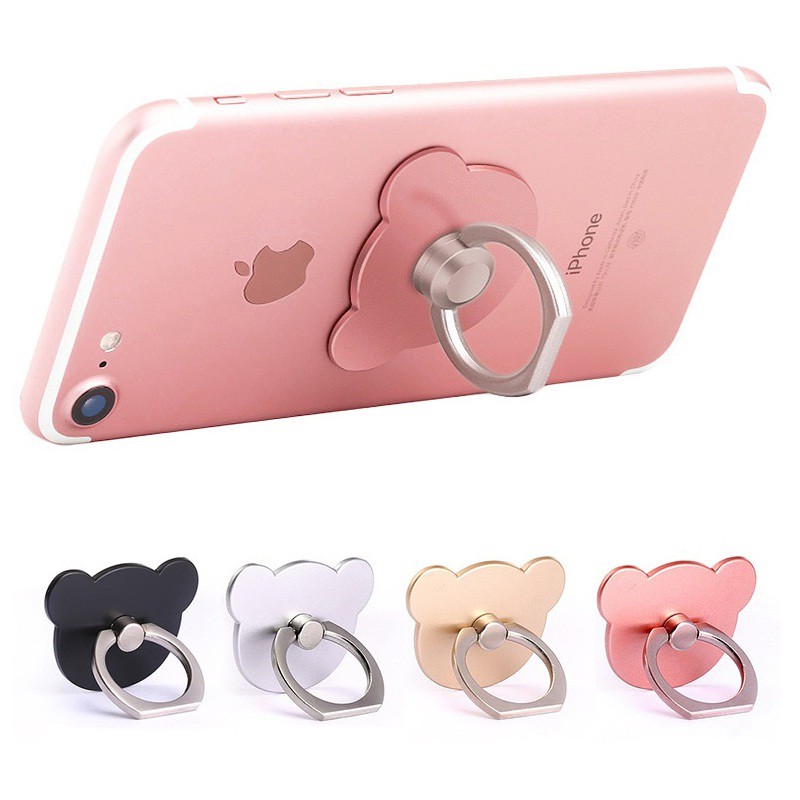 [Giá sỉ] Nhẫn điện thoại giá đỡ điện thoại con gấu ngẫu nhiên màu | BigBuy360 - bigbuy360.vn