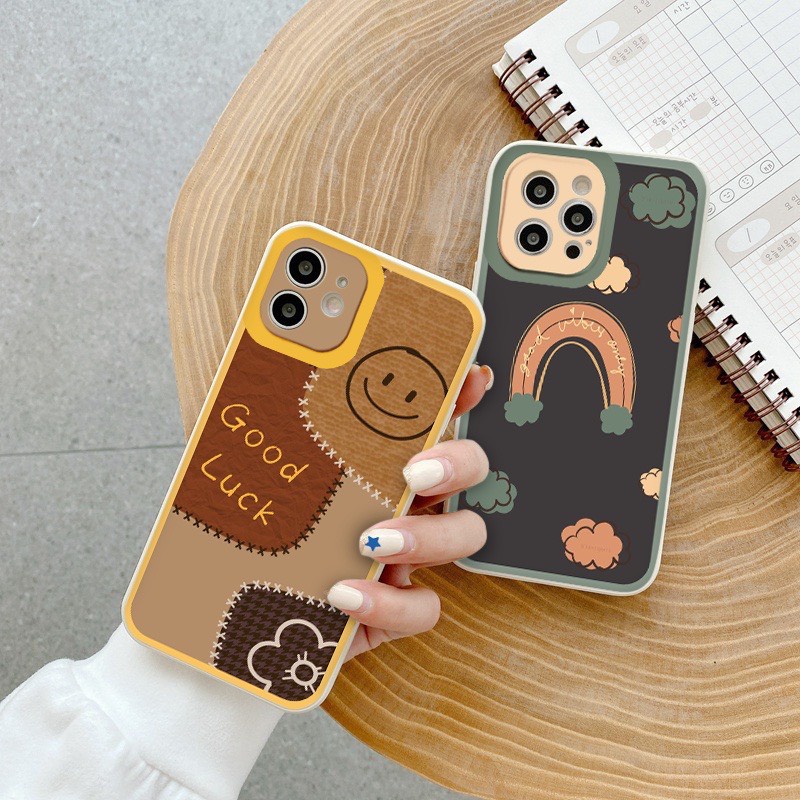 Ốp Lưng Iphone Cạnh Vuông, Bảo Vệ Camera In Hình Kute ip 7Plus,8Plus,x,xs,xsmax,11,11promax,12,12promax,13,13promax