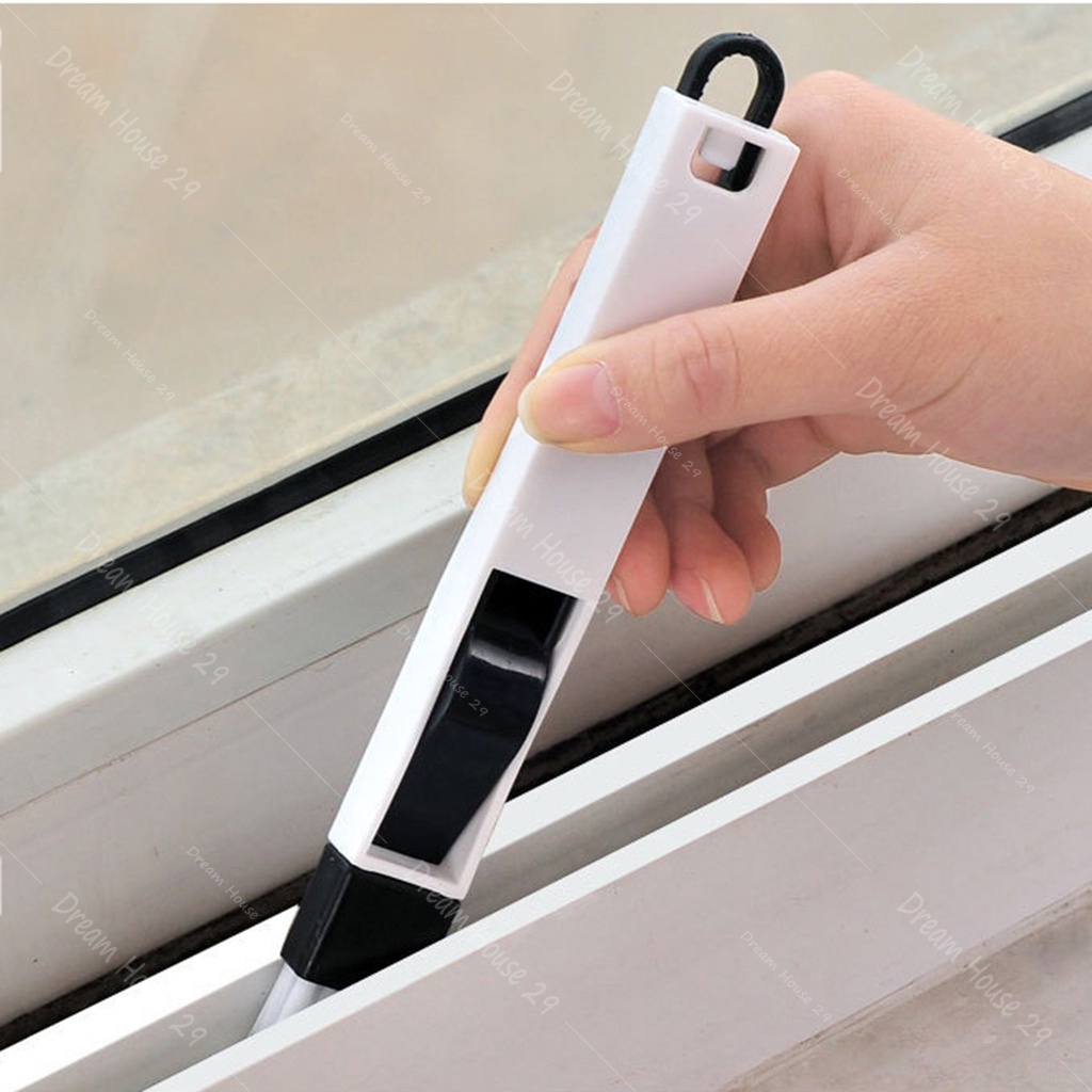 Chổi quét bàn phím máy tính, dọn dẹp khe cửa kèm hót rác kích thước 17cm x 2cm