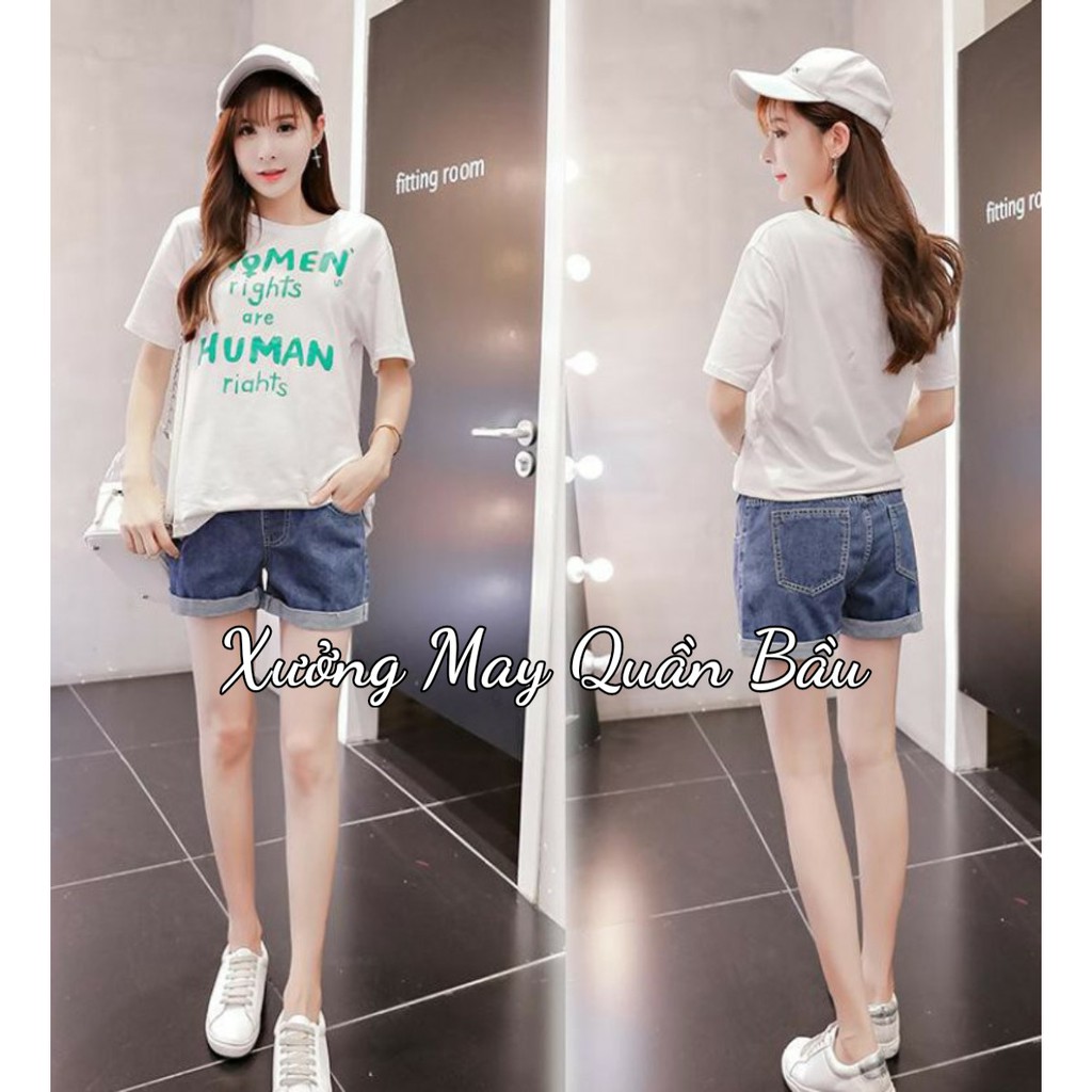 Quần Bầu sooc bò cạp cao mềm có chun chỉnh SB3079