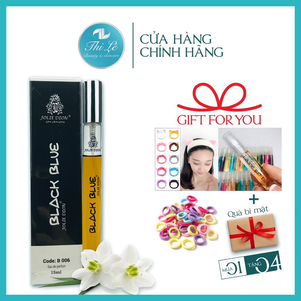 Nước hoa nam chính hãng thơm lâu,hương gỗ - Singapore Black Blue - Jolie Dion  1ml - 5ml
