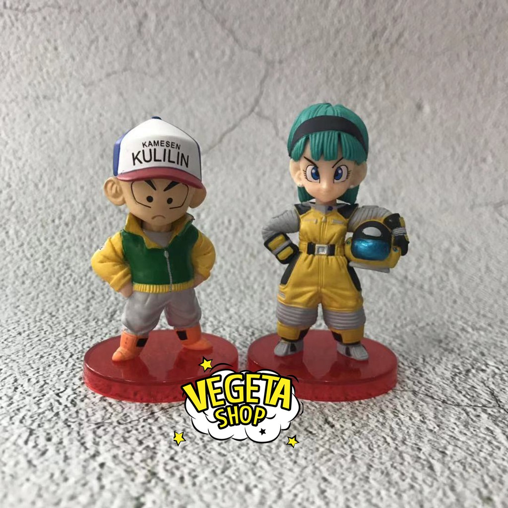 Mô hình Dragon Ball - WCF DWC Vol.2 - Set 8 mẫu Goku Thần Kaio Bubbles Gohan Krillin Bulma ChiChi Ox King - Full box