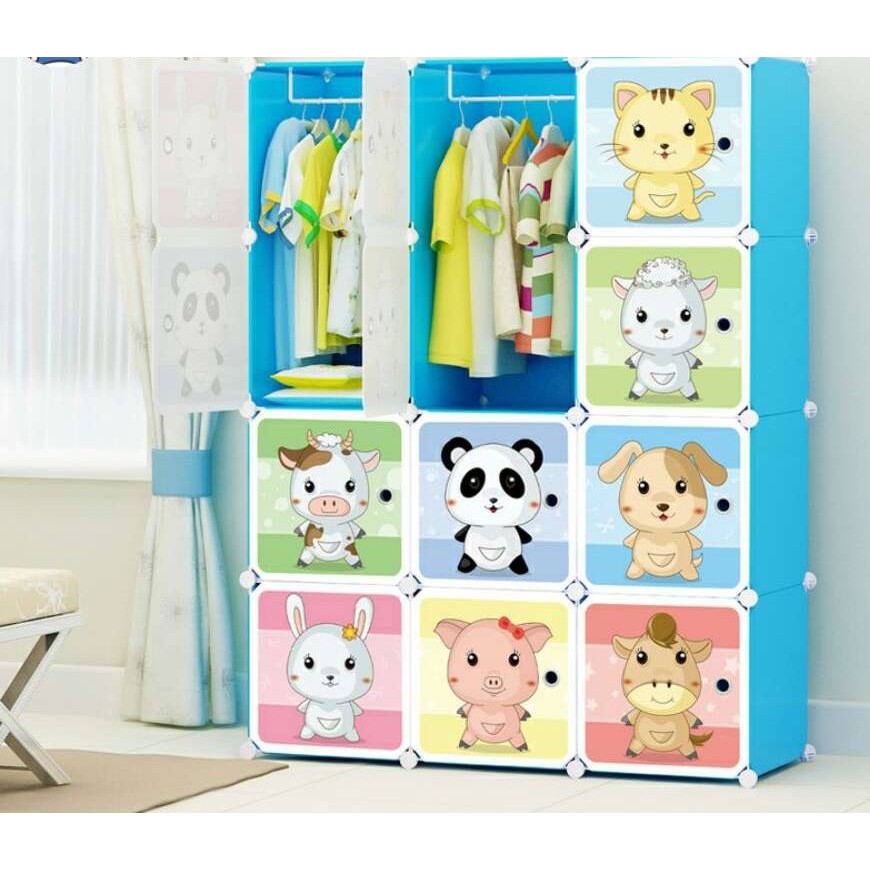 Tủ nhựa ghép 12 ngăn gọn nhẹ dễ dàng lắp ghép V LUCKYHOUSE VLK25