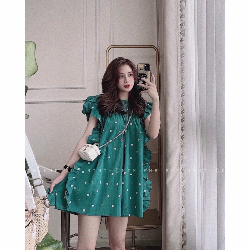 Váy babydoll vải đũi mềm dáng rộng S.0002 - N.G.N Design