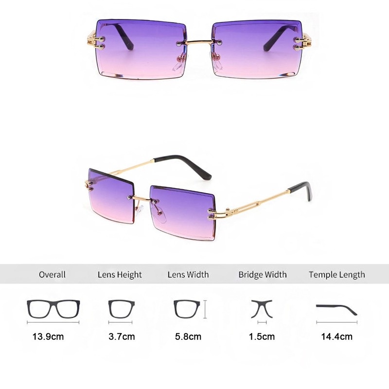 Kính Mát Gọng Chữ Nhật Thời Trang Cho Nữ