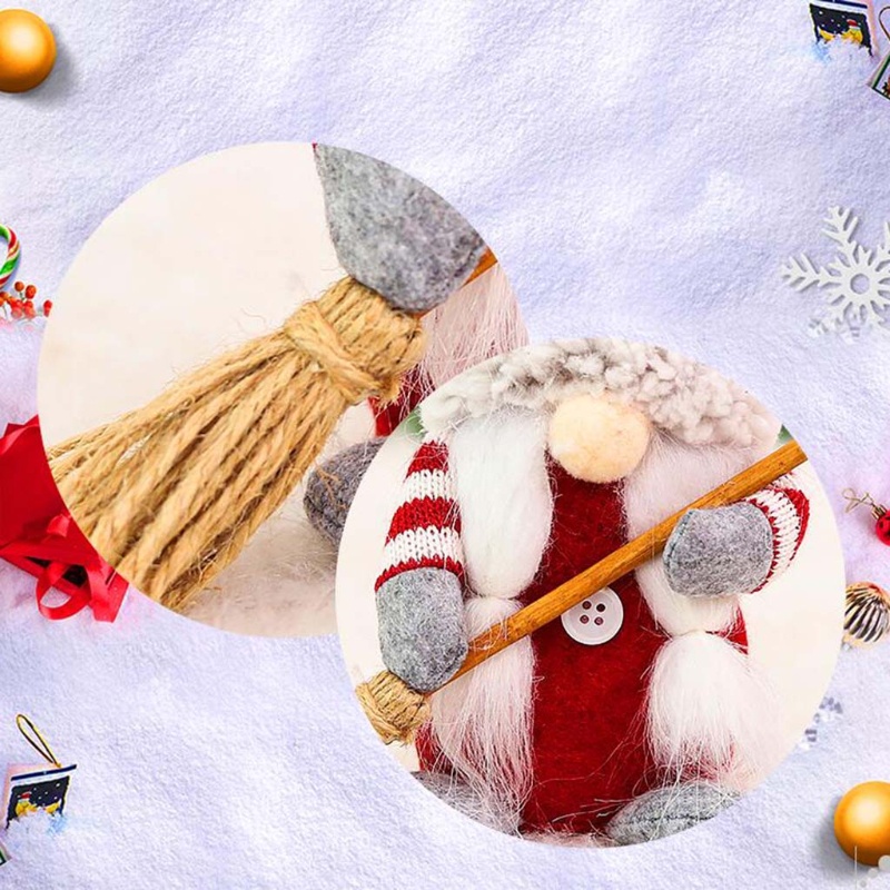Zone Nice Swedish Gnome Đồ Chơi Quét Gnome Nhồi Bông Với Chổi Trang Trí Giáng Sinh