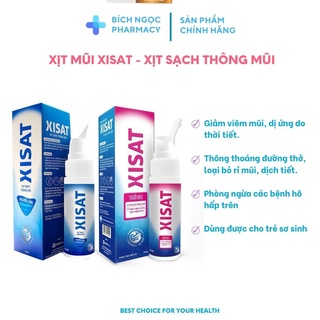 Xịt mũi Nước Biển Sâu Xisat - Vệ sinh mũi hằng ngày - 75ml