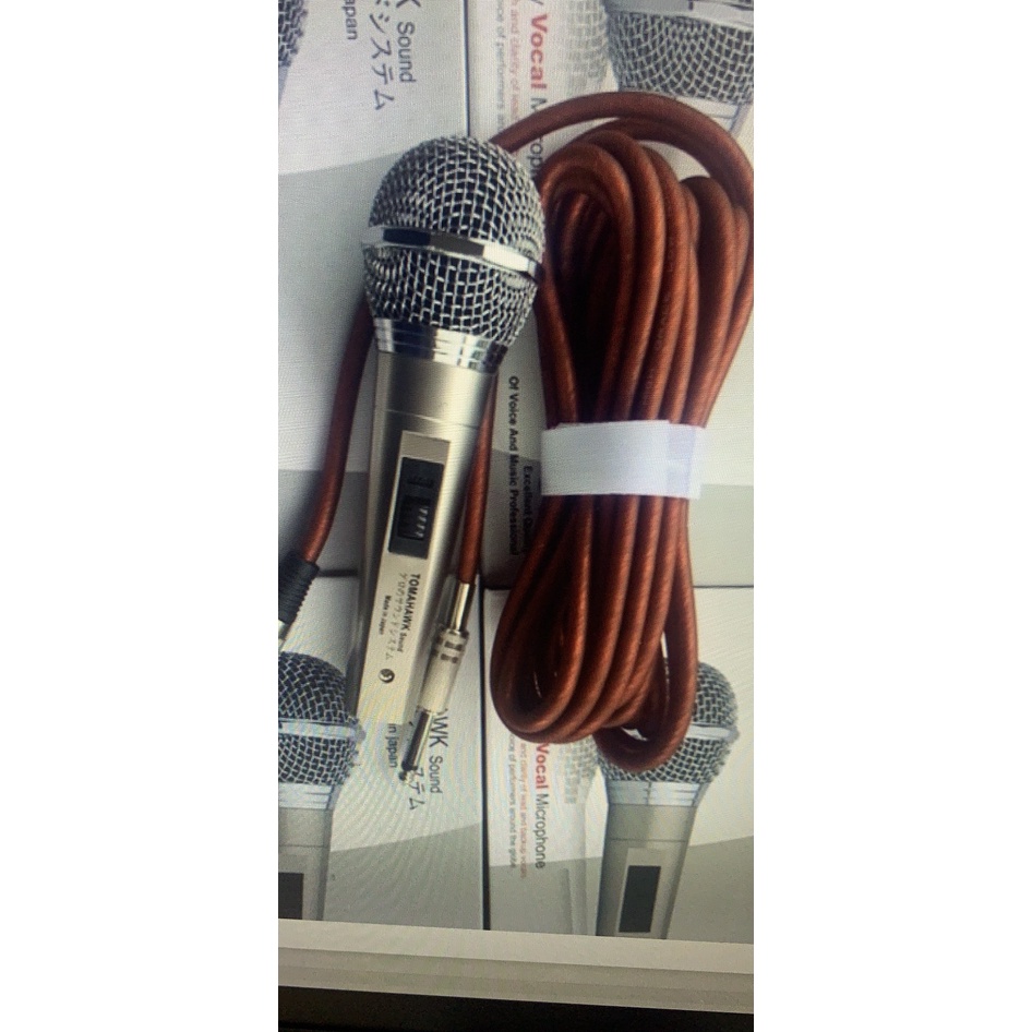Micro có dây cao cấp TOMAHAWK - hàng nhật bãi - chống hú , hút mic - mới 99% BẢO HÀNH 1 ĐỎI 1 MỚI - MICRO KARAOKE NHẬT