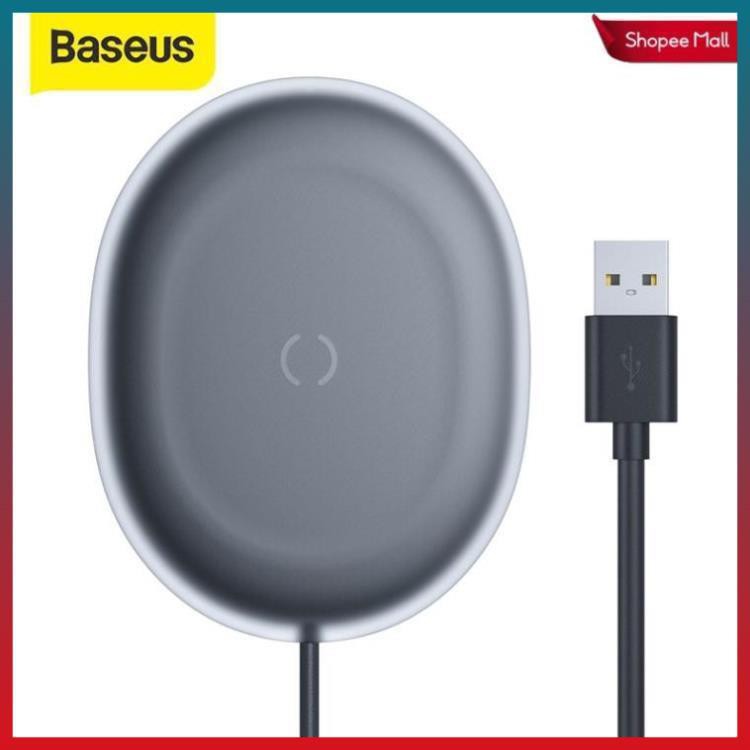 Sạc Không Dây, Sạc Pin Không Dây Baseus 15w Hỗ Trợ Sạc Nhanh Theo Tiêu Chuẩn Qi Cho Iphone / Airpods Pro /Huawei / Xiaom