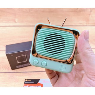 [Mã ELHACE giảm 4% đơn 300K] ☘☘Loa bluetooth DW02 bluetooth 5.0,kiểu dáng retro tivi cổ, nhỏ xinh siêu cute