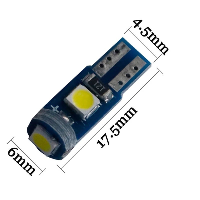 [Vin Store] - 1 BÓNG đèn led T5 3SMD 3030 gắn mặt đồng hồ, báo số xe máy DC12v