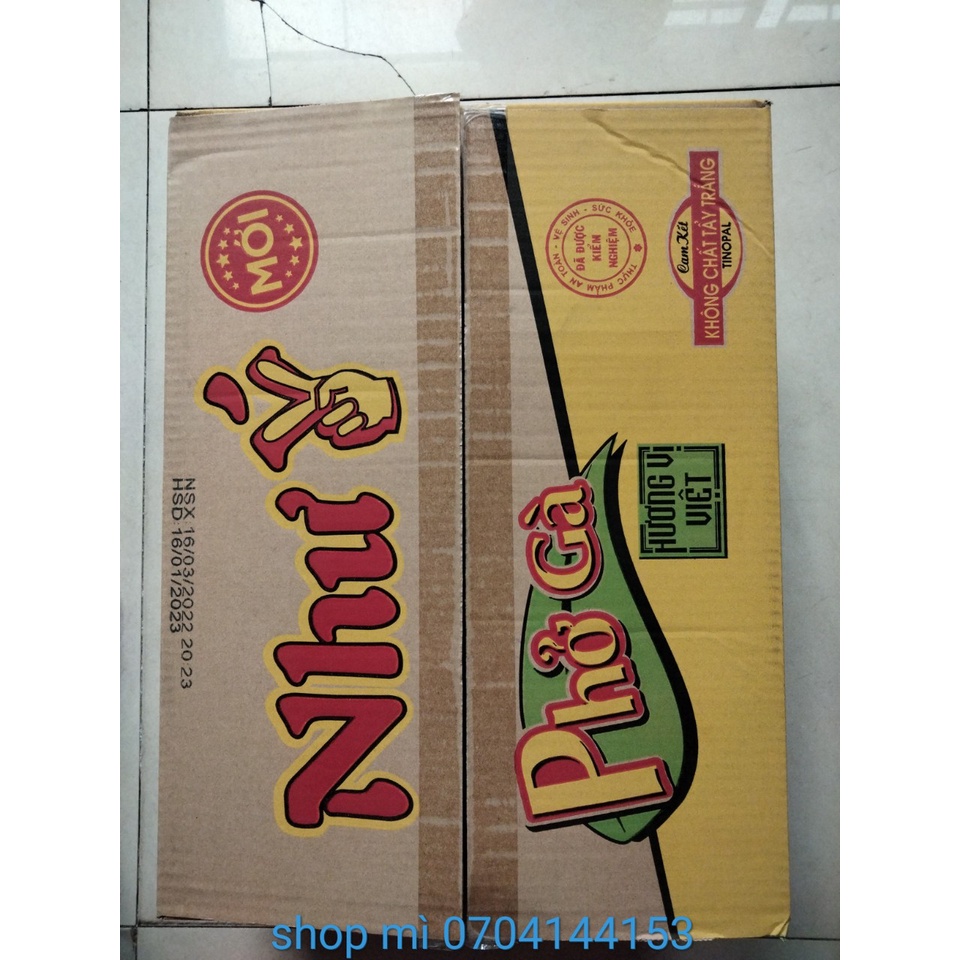 Thùng 30 gói Phở Gà Như Ý Vị Hương 65gr