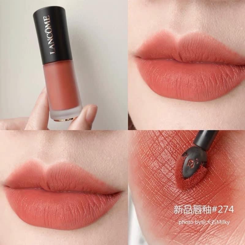 Son kem lì Lancome L'Absolu Rouge Drama Ink 6ml, Son kem Lancome Hàng Chính Hãng