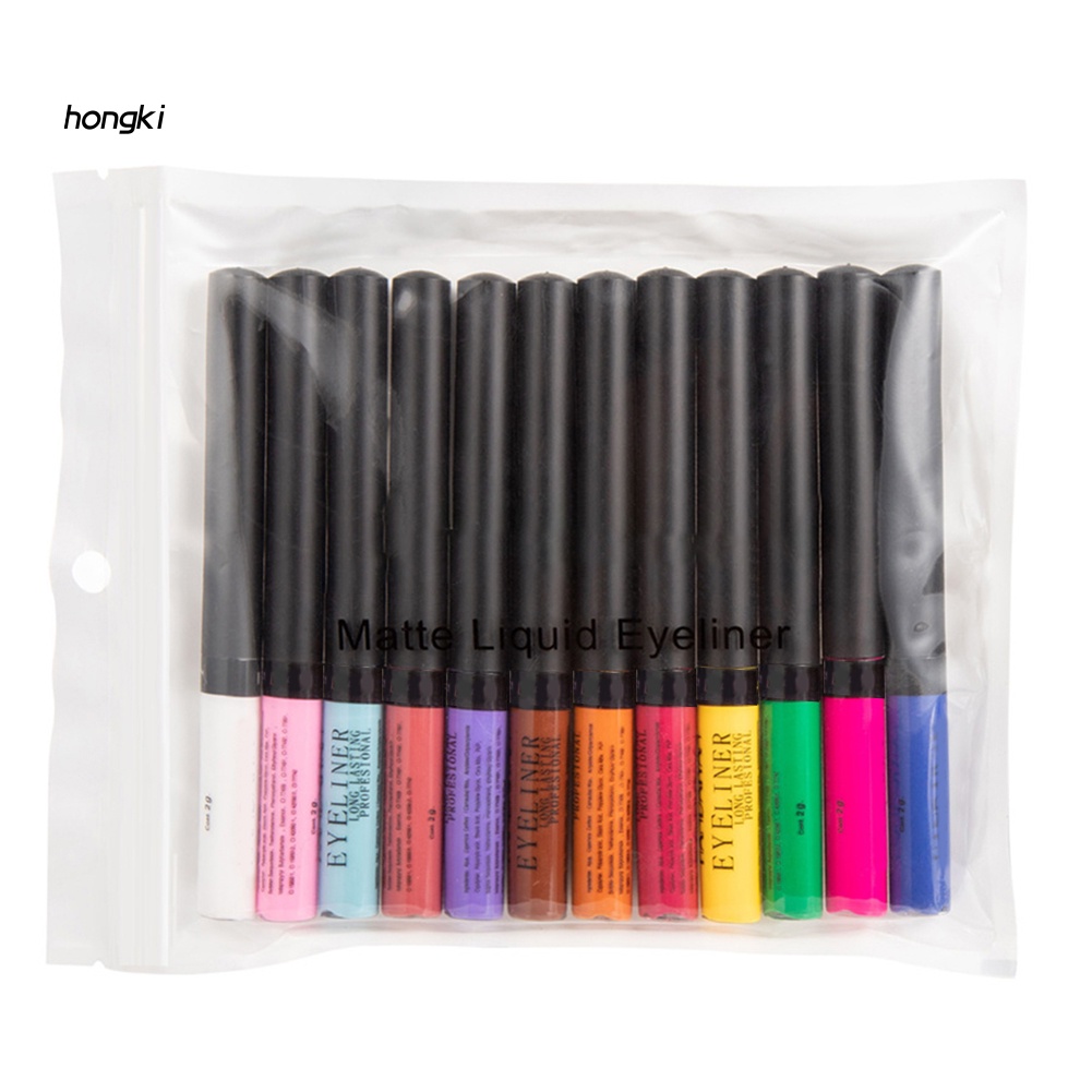 Set 12 bút kẻ mắt nước HANDAIYAn tông lì chống nước lâu trôi
 | BigBuy360 - bigbuy360.vn